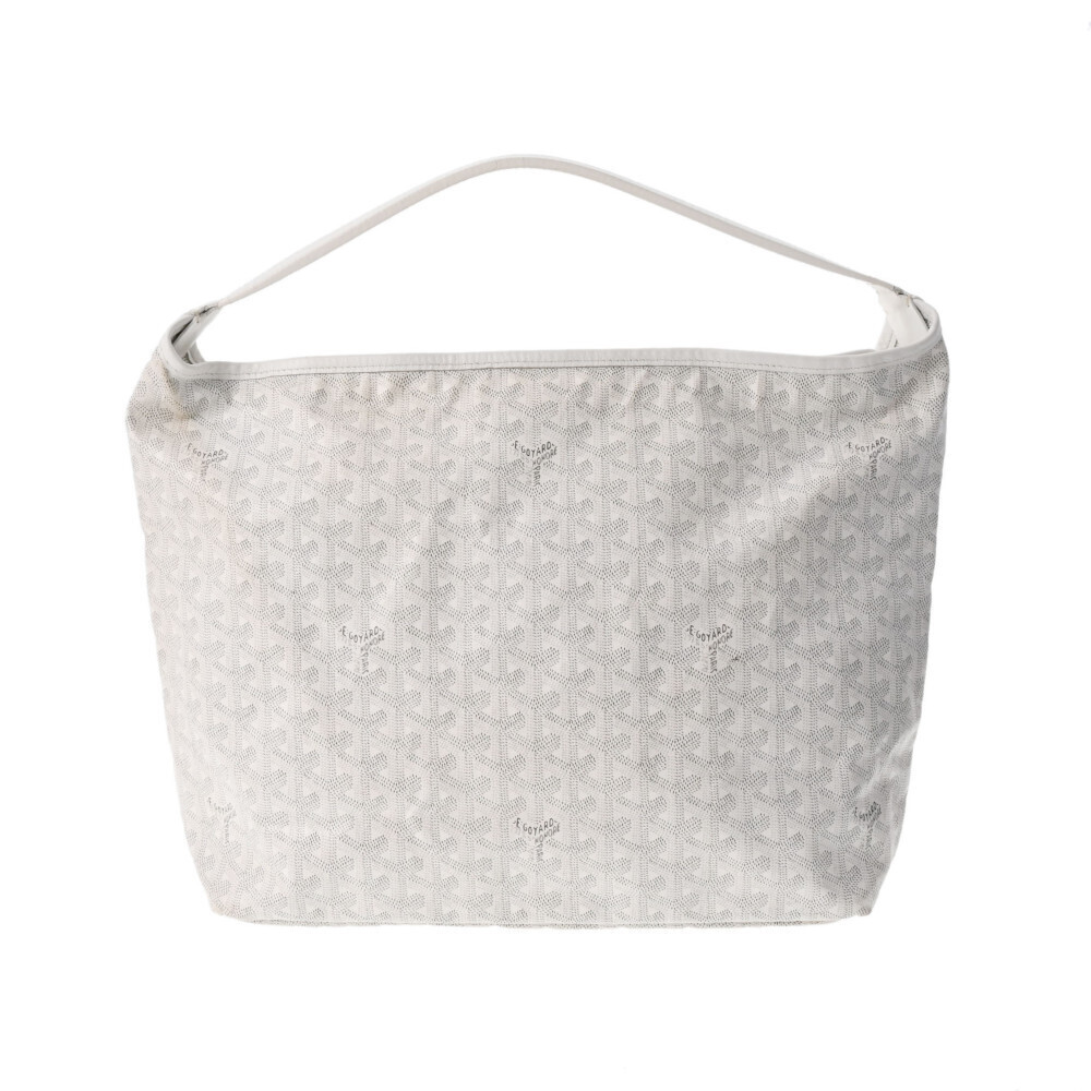 GOYARD Fudge White Leather Shoulder Bag